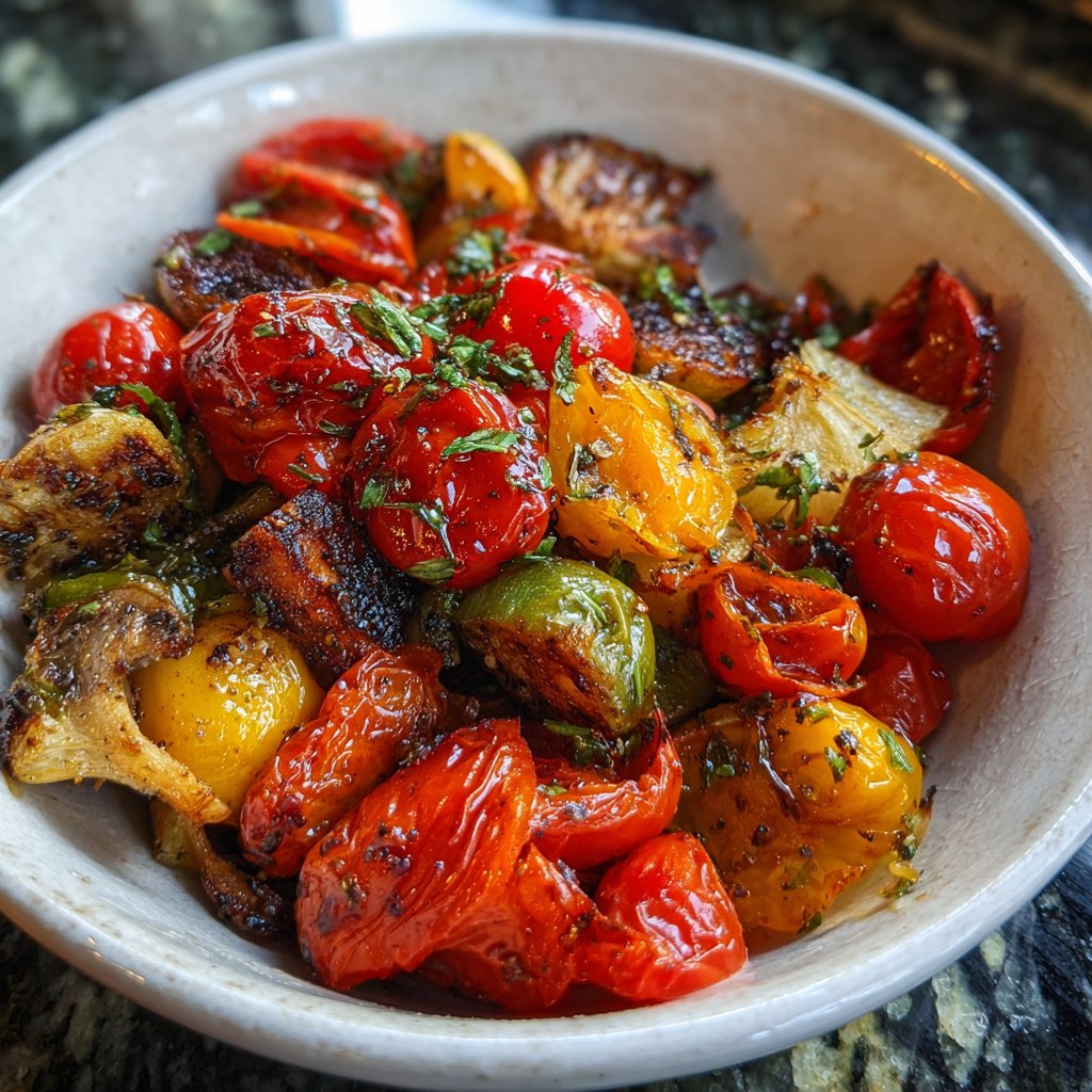 Romantic Balsamic Roasted Vegetables