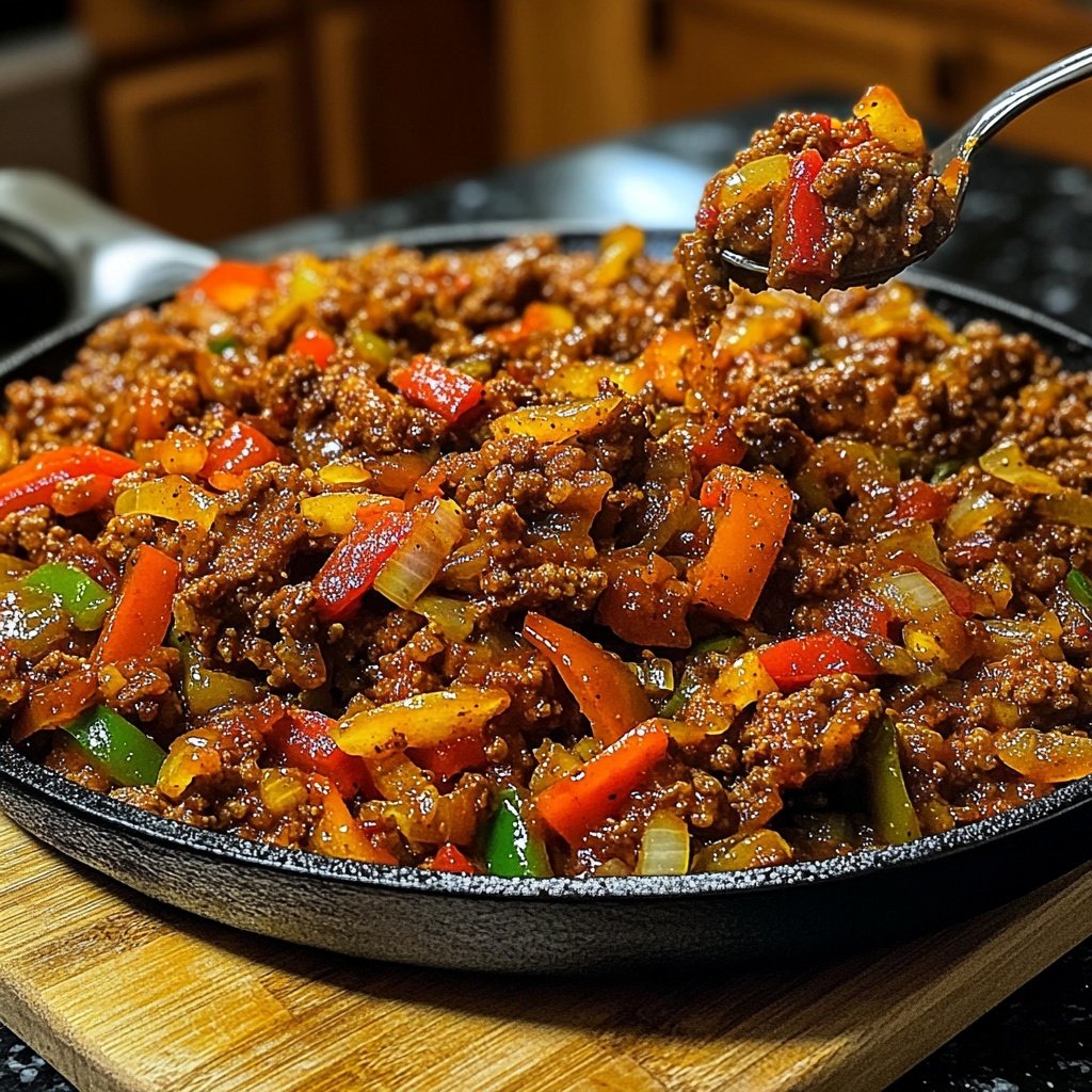 Ground Beef Skillet Rustic