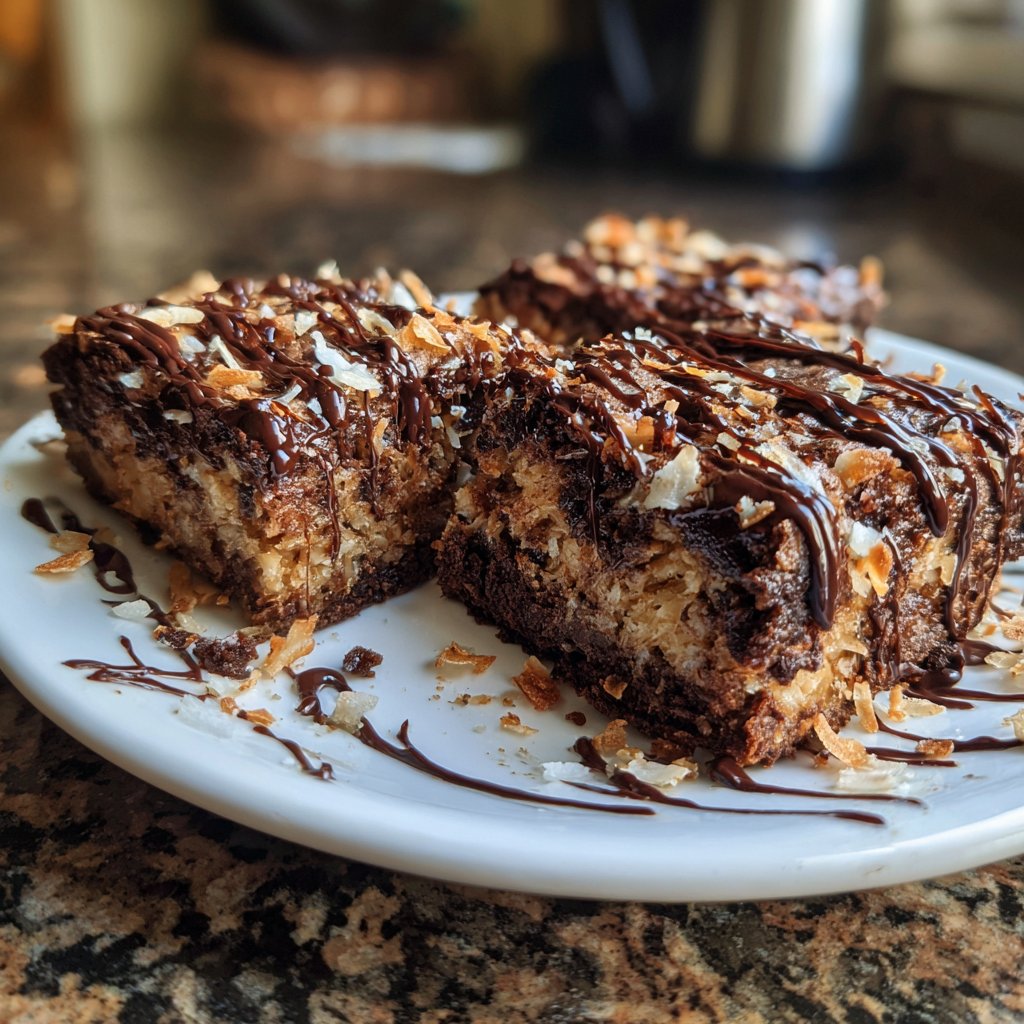 Cottage Cheese Brownies with Coconut