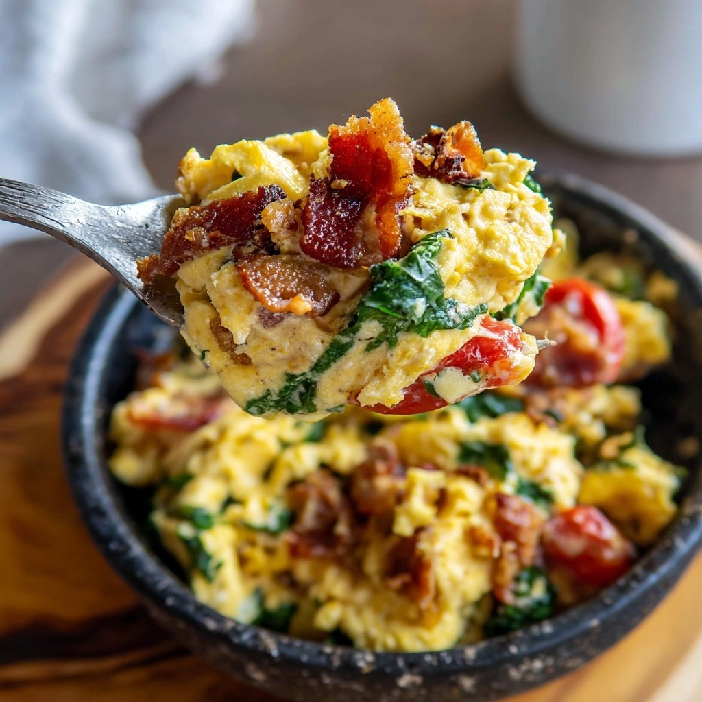 Keto Breakfast Egg Scramble