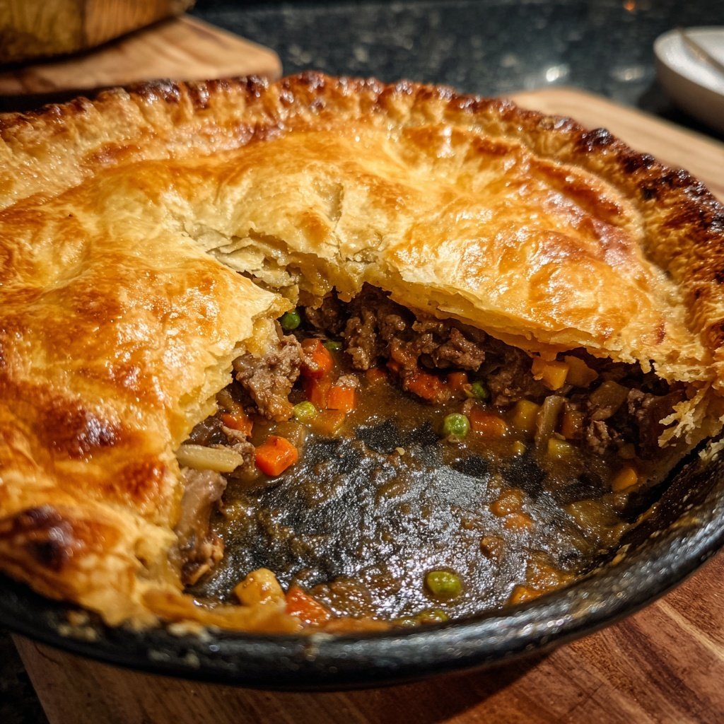 Comfort Food Beef and Mushroom Pot Pie