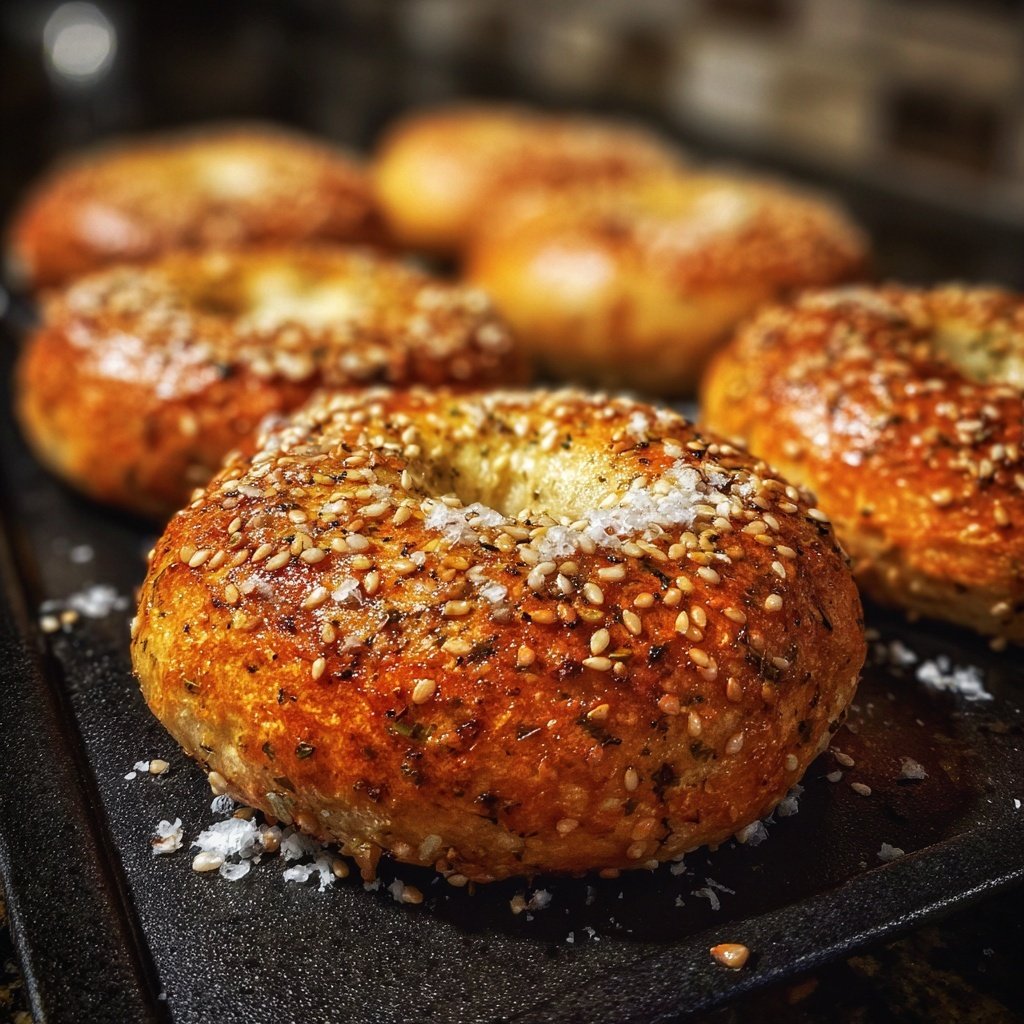 Protein Bagels With Italian Herbs