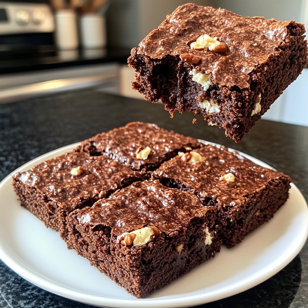 Cottage Cheese Brownies with Walnuts