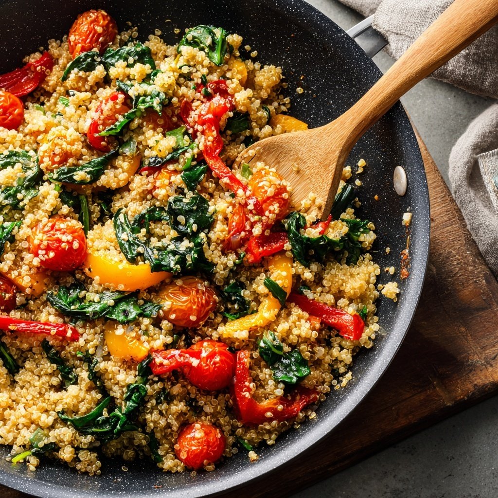 Healthy Dinner Quinoa Vegetable Skillet