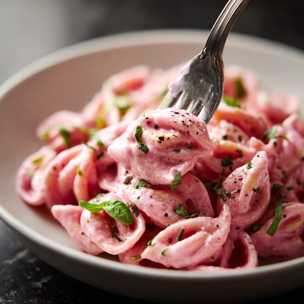 Rose Pasta with Creamy Pink Sauce