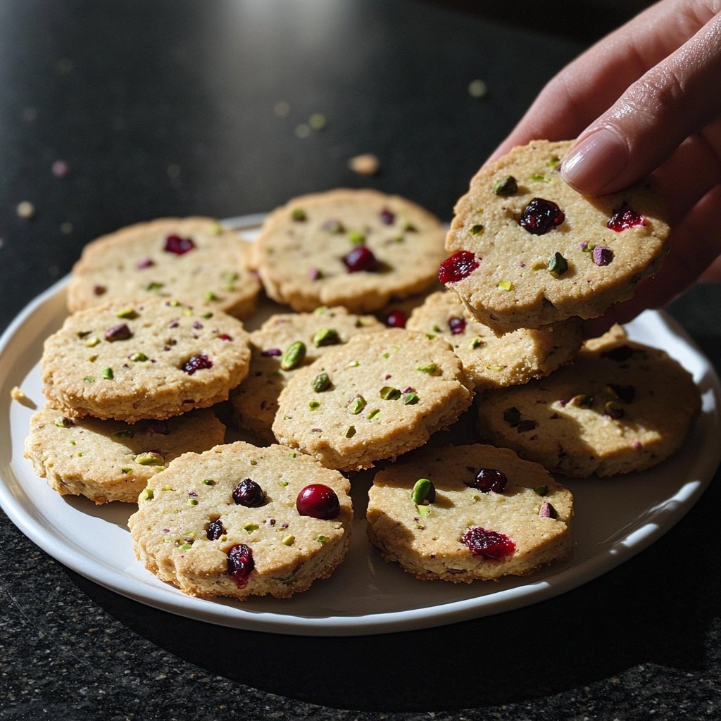 Cranberry Pistachio Shortbread Cookies: The Holiday Cookie That Actually Looks Fancy