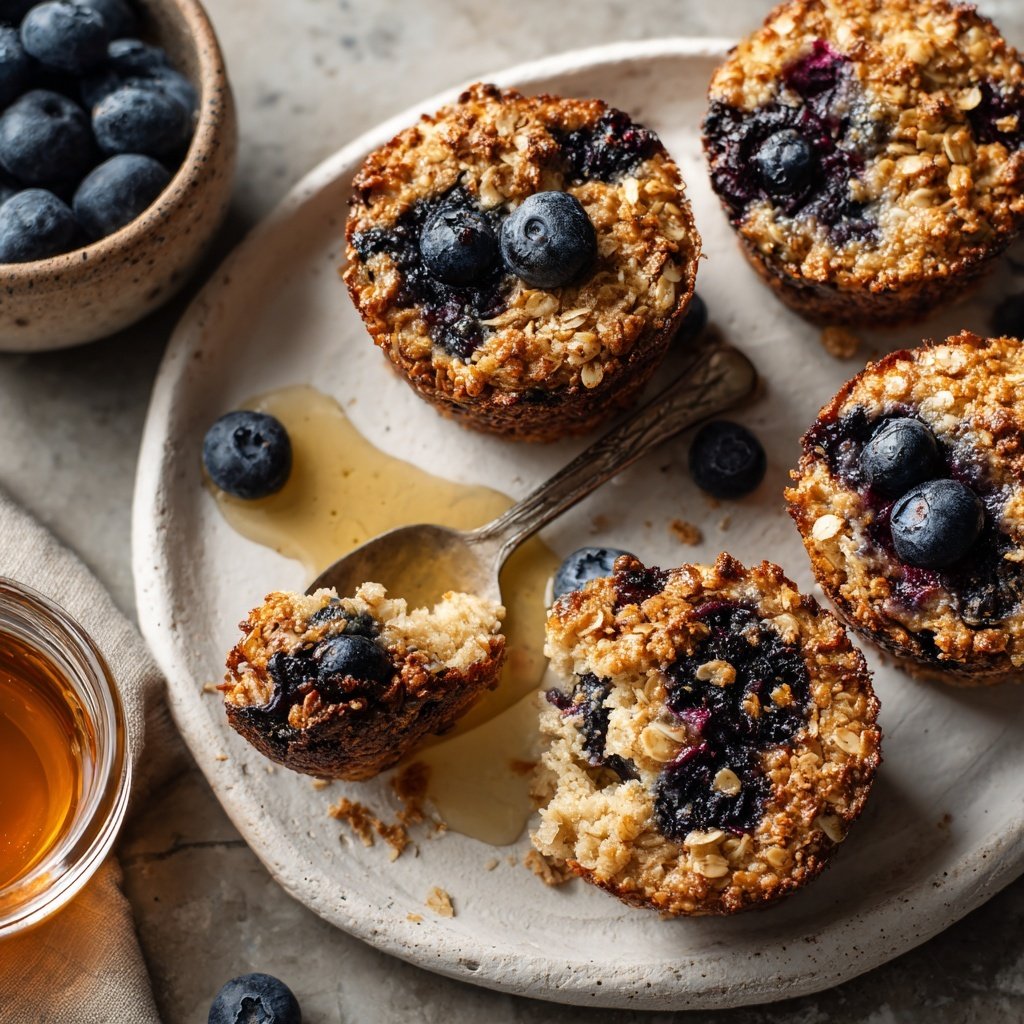 Blueberry Baked Oatmeal Cups