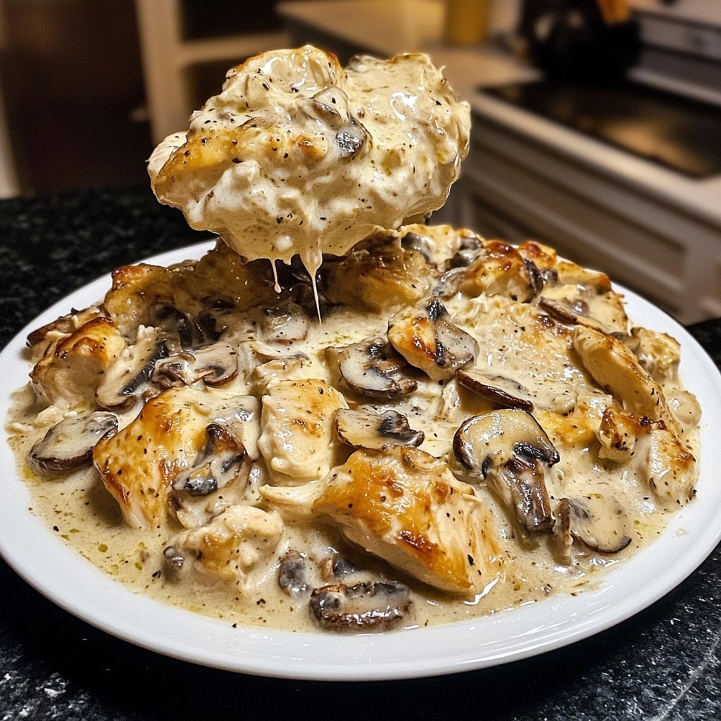 Creamy French Style Chicken Casserole a la Normande