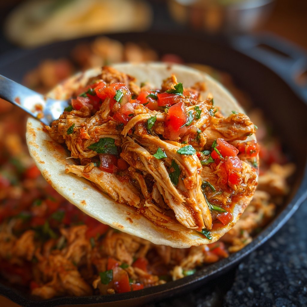 Easy Slow Cooker Chicken Taco Filling