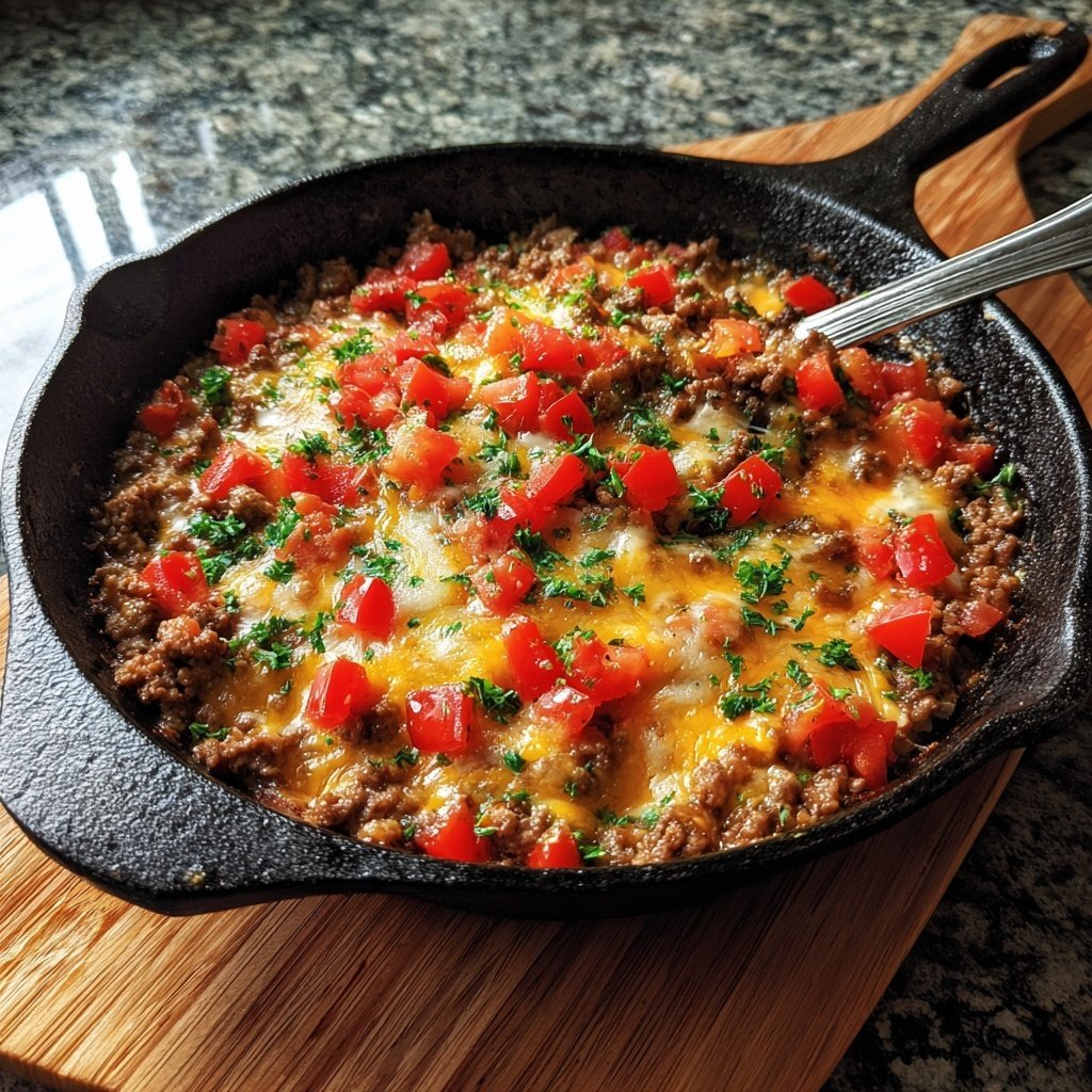 Classic Hamburger Meat Skillet Dinner