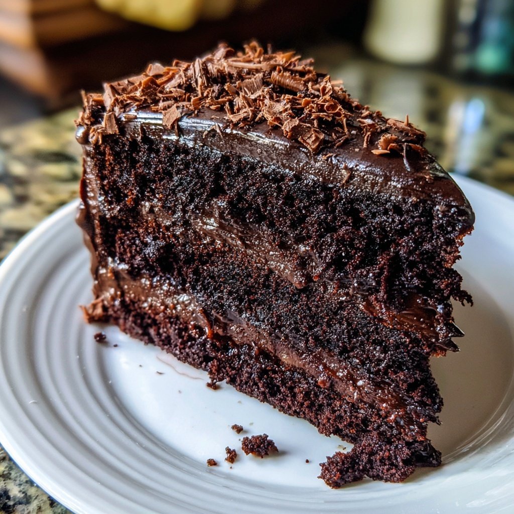 Chocolate Cake With Moist Cocoa Crumb