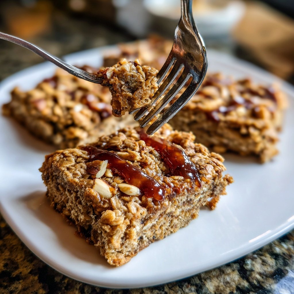 Vanilla Almond Oat Breakfast Squares