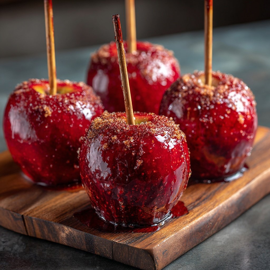 Cinnamon Glazed Candy Apples