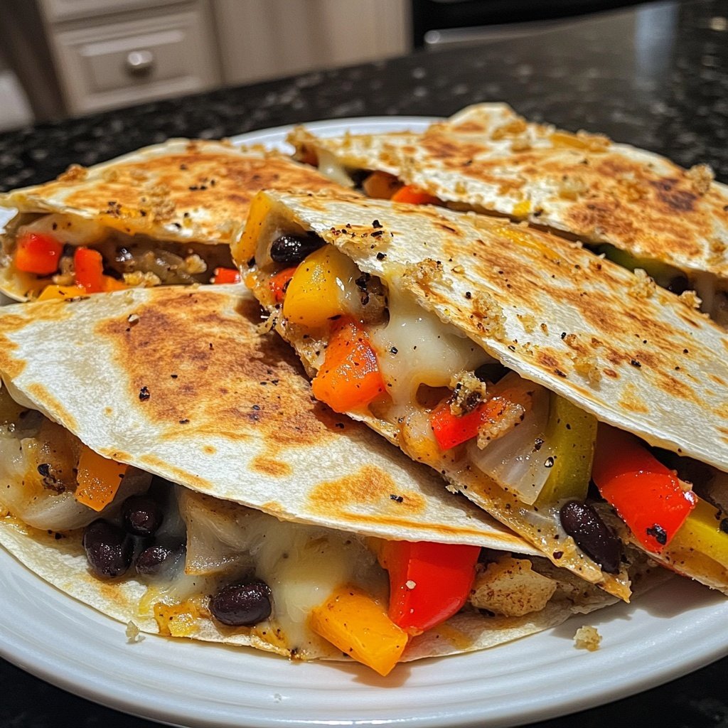 One-Pan Veggie Quesadillas Recipe