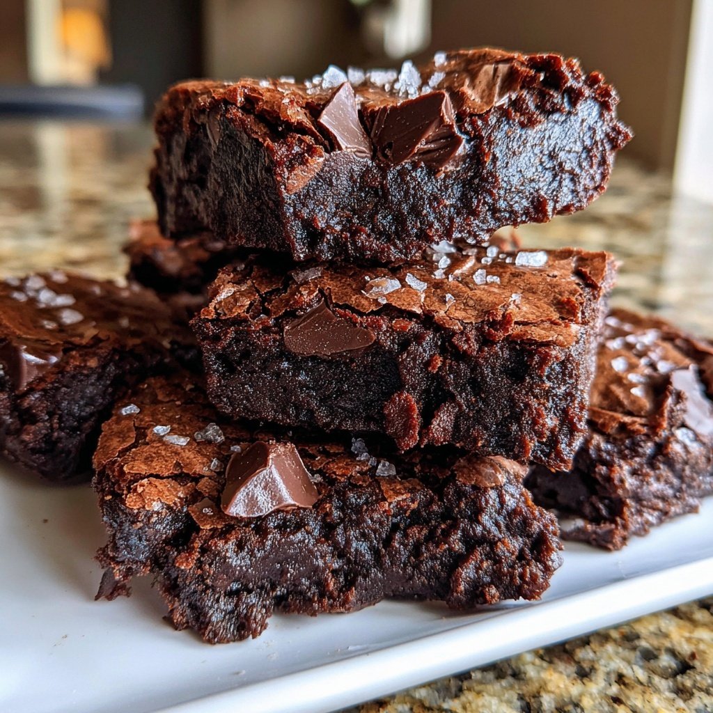 Crispy Sourdough Discard Brownies