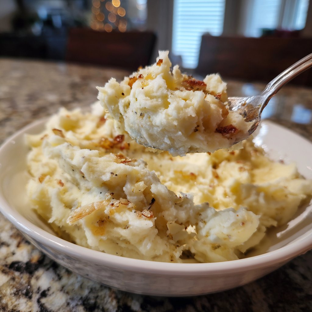 Sunday Roasted Garlic Mashed Potatoes