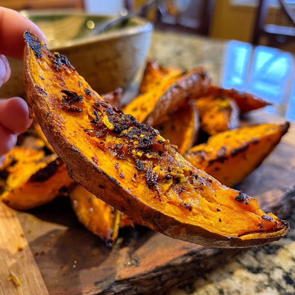 Jamaican Jerk Roasted Sweet Potatoes