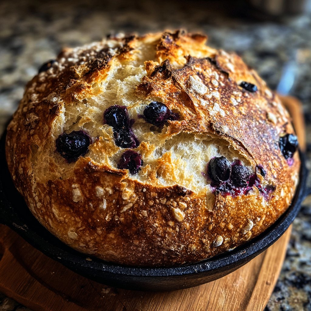 Blueberry Lemon Sourdough Bread
