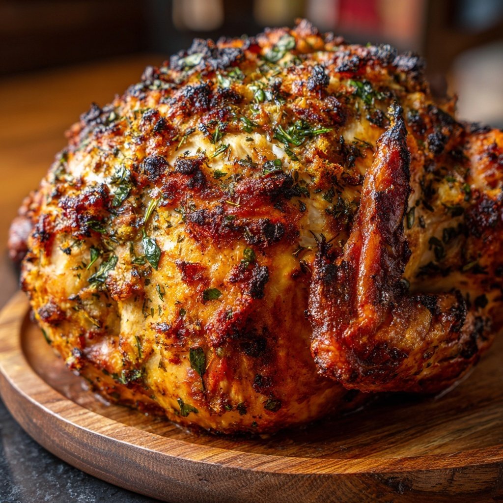 Seasonal & Festive Thanksgiving Herb Stuffed Turkey