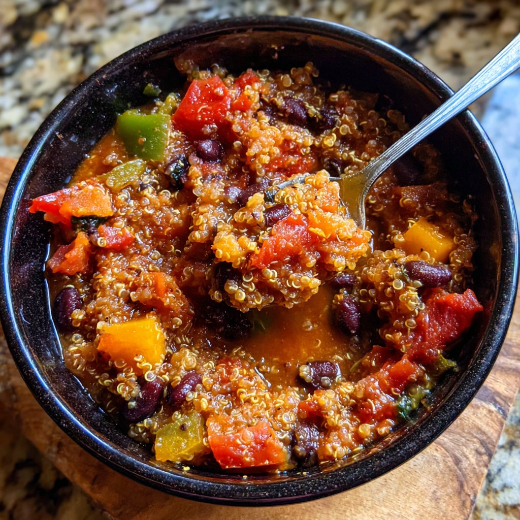 Healthy Crockpot Quinoa Chili