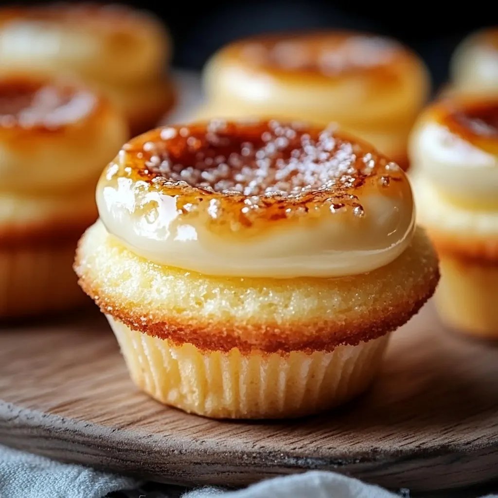 Vanilla Bean Crème Brûlée Cupcakes: Cheesecake Perfection